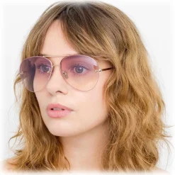 Linda Farrow - 574 C11 Aviator Sunglasses - Light Gold - Linda Farrow Eyewear - Avvenice