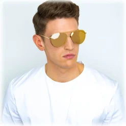 Linda Farrow - 575 C1 Aviator Sunglasses - Gold - Linda Farrow Eyewear - Avvenice