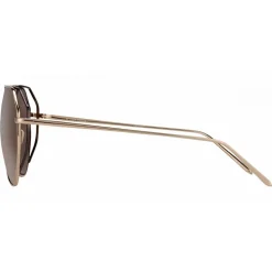 Linda Farrow - 351 C7 Aviator Sunglasses - Rose Gold - Linda Farrow Eyewear - Avvenice
