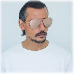 Linda Farrow - 351 C7 Aviator Sunglasses - Rose Gold - Linda Farrow Eyewear - Avvenice