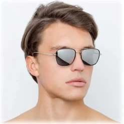 Linda Farrow - 559 C2 Aviator Sunglasses - White Gold & Black - Linda Farrow Eyewear - Avvenice