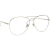 Linda Farrow - 751 C2 Aviator Optical Frames - White Gold - Linda Farrow Eyewear - Avvenice