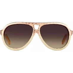 Linda Farrow - 149 C24 Aviator Sunglasses - Pink Snakeskin - Linda Farrow Eyewear - Avvenice