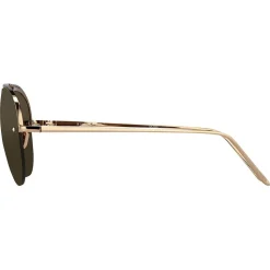 Linda Farrow - 543 C6 Aviator Sunglasses - Rose Gold - Linda Farrow Eyewear - Avvenice