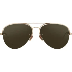 Linda Farrow - 543 C6 Aviator Sunglasses - Rose Gold - Linda Farrow Eyewear - Avvenice