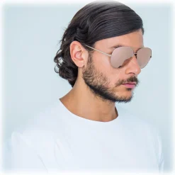 Linda Farrow - 398 C7 Aviator Sunglasses - Rose Gold - Linda Farrow Eyewear - Hailey Baldwin - Alessandra Ambrosio - Official - Avvenice