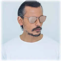 Linda Farrow - 538 C3 Browline Sunglasses - Rose Gold - Linda Farrow Eyewear - Avvenice