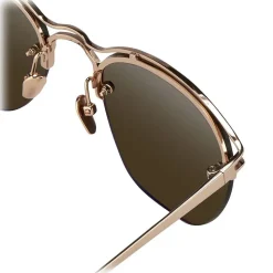 Linda Farrow - 538 C6 Browline Sunglasses - Rose Gold - Linda Farrow Eyewear - Avvenice