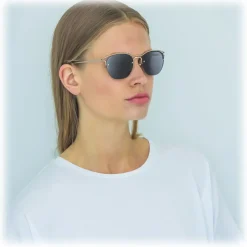 Linda Farrow - 538 C6 Browline Sunglasses - Rose Gold - Linda Farrow Eyewear - Avvenice