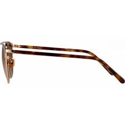 Linda Farrow - 421 C7 Browline Sunglasses - Rose Gold - Linda Farrow Eyewear - Karlie Kloss - Alessandra Ambrosio - Official - Avvenice