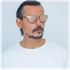 Linda Farrow - 421 C7 Browline Sunglasses - Rose Gold - Linda Farrow Eyewear - Karlie Kloss - Alessandra Ambrosio - Official - Avvenice