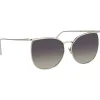 Linda Farrow - 509 C5 Browline Sunglasses - White Gold - Linda Farrow Eyewear - Gigi Hagid - Elle Macpherson - Official - Avvenice