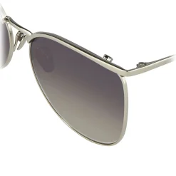 Linda Farrow - 509 C5 Browline Sunglasses - White Gold - Linda Farrow Eyewear - Gigi Hagid - Elle Macpherson - Official - Avvenice