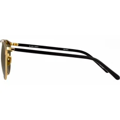 Linda Farrow - 421 C1 Browline Sunglasses - Yellow Gold - Linda Farrow Eyewear - Karlie Kloss - Alessandra Ambrosio - Official - Avvenice