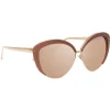 Linda Farrow - 579 C3 Cat Eye Sunglasses - Copper - Linda Farrow Eyewear - Avvenice