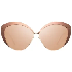 Linda Farrow - 579 C3 Cat Eye Sunglasses - Copper - Linda Farrow Eyewear - Avvenice
