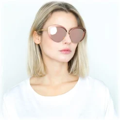 Linda Farrow - 579 C3 Cat Eye Sunglasses - Copper - Linda Farrow Eyewear - Avvenice