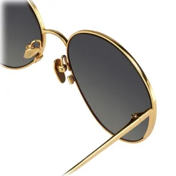 Linda Farrow - 508 C4 Cat Eye Sunglasses - Yellow Gold - Linda Farrow Eyewear - Avvenice