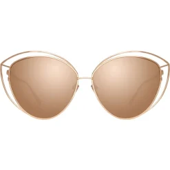 Linda Farrow - 697 C3 Cat Eye Sunglasses - Rose Gold - Linda Farrow Eyewear - Avvenice