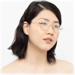 Linda Farrow - 796 C3 Cat Eye Optical Frames - Rose Gold - Linda Farrow Eyewear - Avvenice