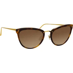 Linda Farrow - 683 C3 Cat Eye Sunglasses - Tortoiseshell - Linda Farrow Eyewear - Avvenice