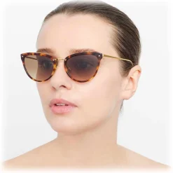 Linda Farrow - 683 C3 Cat Eye Sunglasses - Tortoiseshell - Linda Farrow Eyewear - Avvenice