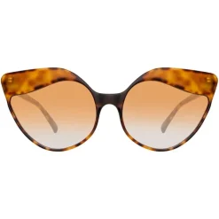 Linda Farrow - 871 C4 Cat Eye Sunglasses - Tortoiseshell - Linda Farrow Eyewear - Avvenice