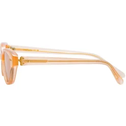 Linda Farrow - 965 C5 Cat Eye Sunglasses - Peach - Linda Farrow Eyewear - Avvenice