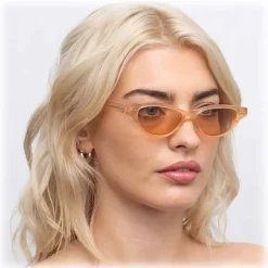 Linda Farrow - 965 C5 Cat Eye Sunglasses - Peach - Linda Farrow Eyewear - Avvenice