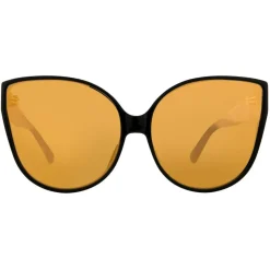 Linda Farrow - 656 C2 Cat Eye Sunglasses - Black - Linda Farrow Eyewear - Avvenice