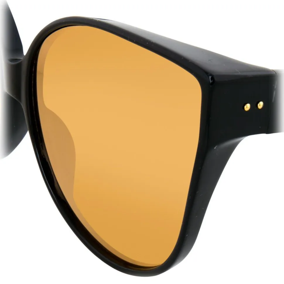 Linda Farrow - 656 C2 Cat Eye Sunglasses - Black - Linda Farrow Eyewear - Avvenice