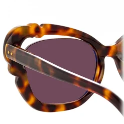 Linda Farrow - 824 C2 Cat Eye Sunglasses - Tortoise - Linda Farrow Eyewear - Avvenice