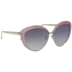 Linda Farrow - 579 C4 Cat Eye Sunglasses - Pink - Linda Farrow Eyewear - Avvenice