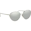 Linda Farrow - 508 C2 Cat Eye Sunglasses - White Gold - Linda Farrow Eyewear - Avvenice