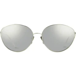Linda Farrow - 508 C2 Cat Eye Sunglasses - White Gold - Linda Farrow Eyewear - Avvenice