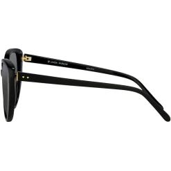 Linda Farrow - 517 C1 Cat Eye Sunglasses - Black - Linda Farrow Eyewear - Avvenice