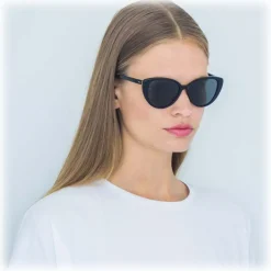 Linda Farrow - 517 C1 Cat Eye Sunglasses - Black - Linda Farrow Eyewear - Avvenice