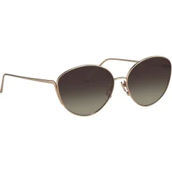 Linda Farrow - 508 C6 Cat Eye Sunglasses - Rose Gold - Linda Farrow Eyewear - Avvenice