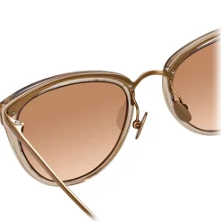 Linda Farrow - 683 C5 Cat Eye Sunglasses - Ash - Linda Farrow Eyewear - Avvenice