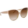 Linda Farrow - 656 C8 Cat Eye Sunglasses - Milky Tobacco - Linda Farrow Eyewear - Avvenice
