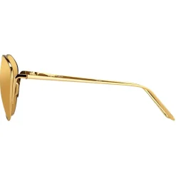 Linda Farrow - 508 C1 Cat Eye Sunglasses - Yellow Gold - Linda Farrow Eyewear - Avvenice