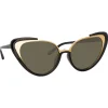 Linda Farrow - 736 C1 Cat Eye Sunglasses - Black - Linda Farrow Eyewear - Avvenice