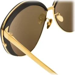 Linda Farrow - 579 C2 Cat Eye Sunglasses - Black - Linda Farrow Eyewear - Avvenice