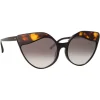Linda Farrow - 871 C3 Cat Eye Sunglasses - Black Tortoiseshell - Linda Farrow Eyewear - Avvenice