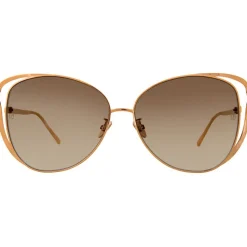 Linda Farrow - 661 C5 Cat Eye Sunglasses - Rose Gold - Linda Farrow Eyewear - Avvenice