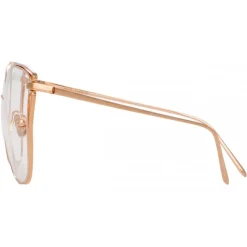 Linda Farrow - 809 C10 Cat Eye Optical Frames - Rose Gold - Linda Farrow Eyewear - Avvenice