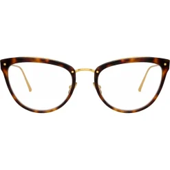 Linda Farrow - 683 C11 Cat Eye Optical Frames - Tortoiseshell - Linda Farrow Eyewear - Avvenice