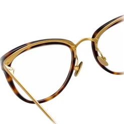 Linda Farrow - 683 C11 Cat Eye Optical Frames - Tortoiseshell - Linda Farrow Eyewear - Avvenice