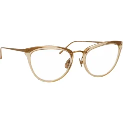 Linda Farrow - 683 C12 Cat Eye Optical Frames - Ash - Linda Farrow Eyewear - Avvenice
