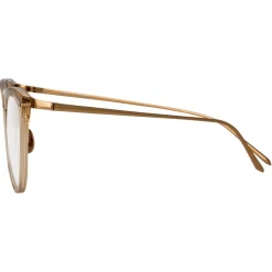 Linda Farrow - 683 C12 Cat Eye Optical Frames - Ash - Linda Farrow Eyewear - Avvenice
